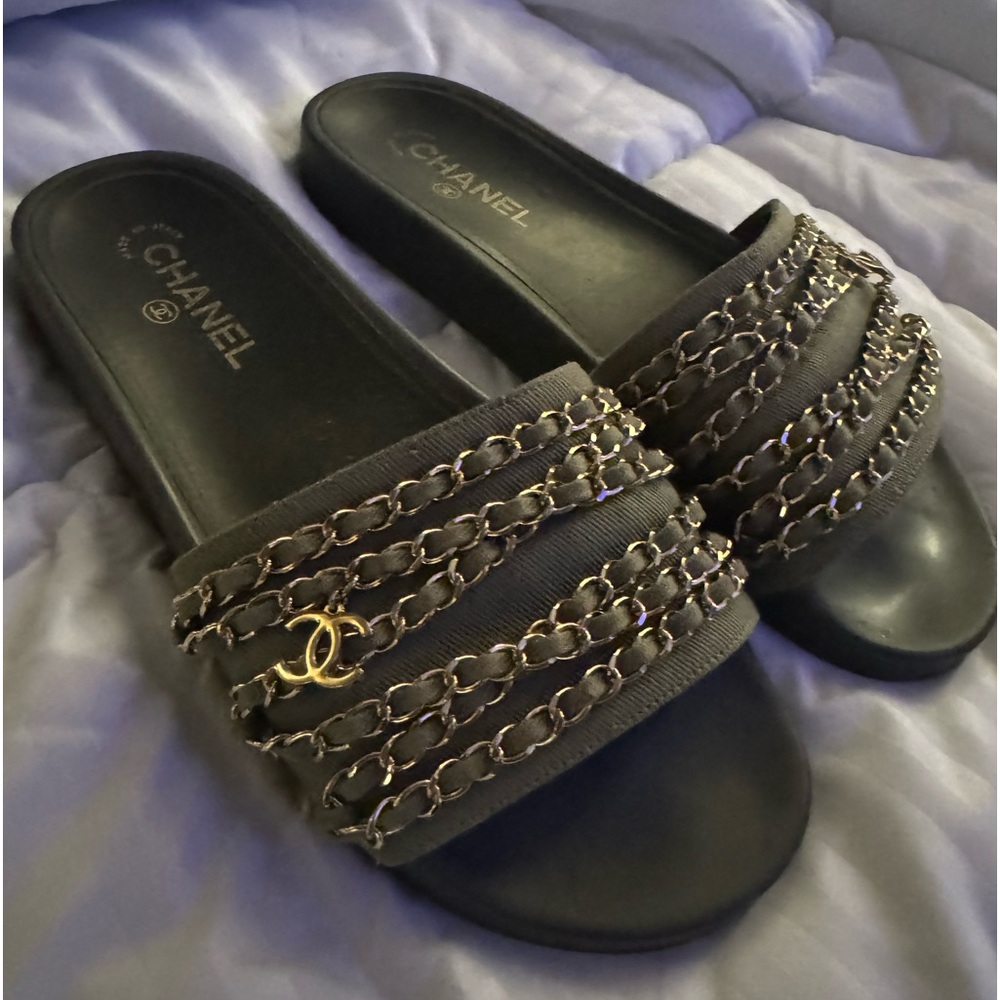 Authentic Chanel slides